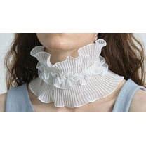 hongheyi Ruffled Scarf Shawl Wraps for Women Dressy Woman Sweater White
