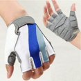 thumbnail image 4 of Bike Motorcycle Gel Silicone Half Finger Fingerless Gloves, 4 of 5