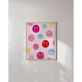 thumbnail image 5 of HAUS AND HUES Smiley Face Poster - Preppy Wall Art Pink Posters For Room Aesthetic Posters for Teen Girls Preppy Paintings Wall Posters Aesthetic Wall Prints Aesthetic Wall Art Pink UNFRAMED 12”x16”, 5 of 6