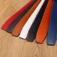 thumbnail image 6 of High-quality 3.7cm Trouser Jeans Belt Decor Replace Strap Durable Leather Belt Strap No Buckle Belt Waistband Genuine Leather YELLOW, 6 of 8