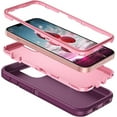thumbnail image 6 of Entronix Heavy Duty Case Designed for iPhone 14 Plus Shockproof Triple Layer Rugged Case (Purple), 6 of 6