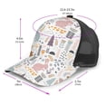 thumbnail image 2 of Lsque Fall Rabbit Printed Trucker Hat - Baseball Cap for Men Women - Breathable Mesh Side, Adjustable Fit - for Casual Wear, 2 of 7