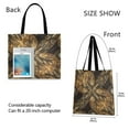 thumbnail image 3 of Canvas Tote Bag for Women Girls Design Print Golden Elegance Tote, 3 of 8