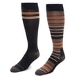 thumbnail image 2 of MUK LUKS Men's 2 Pair Pack Compression Knee Hi Nylon Socks, 2 of 2