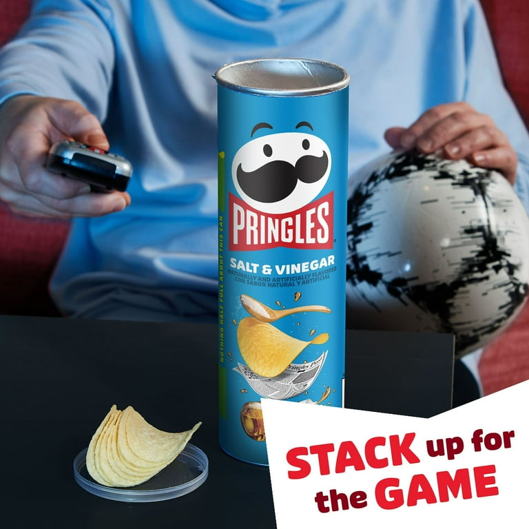 Pringles Salt & Vinegar Potato Crisps Chips, 14 Count