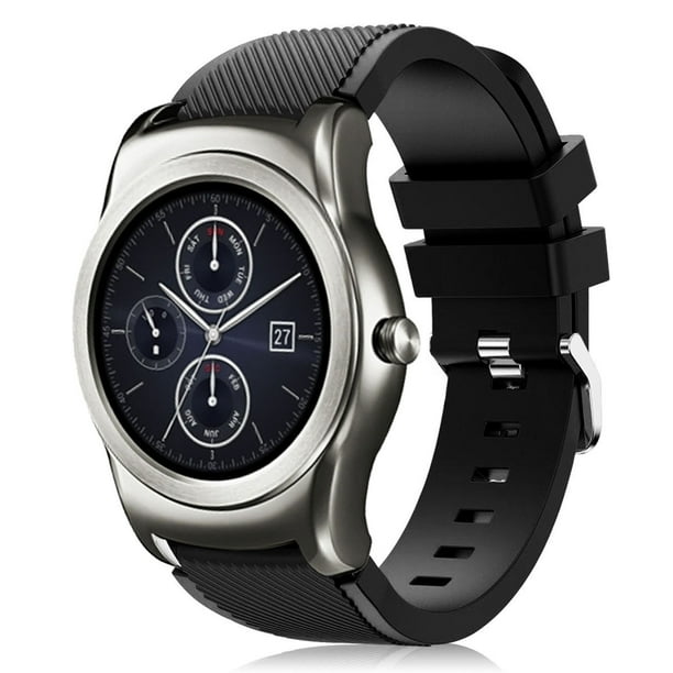 Mignova Lg Watch Urbane Watch Bands Mignova Soft Silicone Replacement Sport Watch Wrist Band Strap For Lg Wathc R W100 Lg Watch Urbane W150 Black Walmart Com Walmart Com