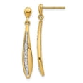 thumbnail image 2 of 14K Yellow Gold Diamond Post Earrings (0.246Ct), 2 of 4