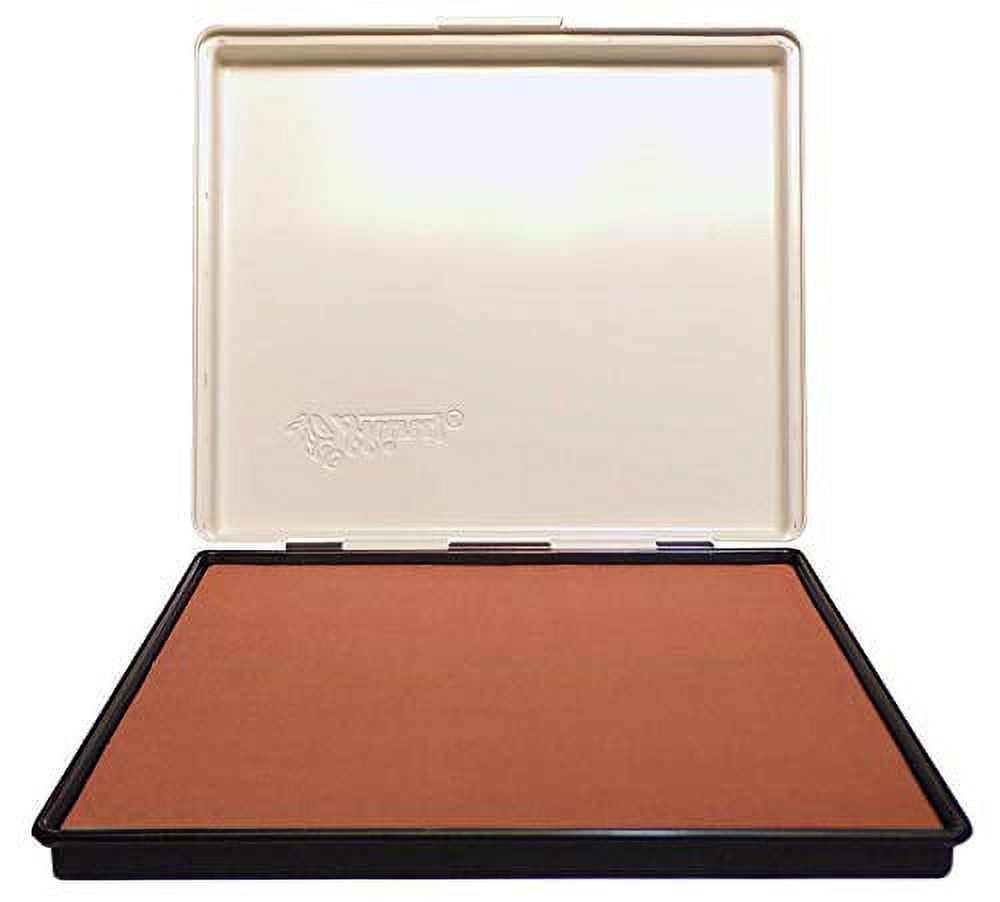 Infusion 8" x 12" Extra Large Industrial Stamp Ink Pad, Your Go to Large Stamp Ink Pad for Bright Color, Even Coverage and Durability, Light Brown Stamp Pad