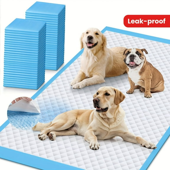 XXXL 31 X47 Thicken Super Absorbent & Leak-Proof 6 Layers Puppy Pads 40 Counts, Disposable Potty Pads Dog Pee Pads Extra Large for Puppy, Surgery, Older, Cats, Rabbits