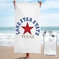 thumbnail image 1 of Toalla de playa de microfibra con el estado de Texas, regalo de Texas, estado estadounidense, toallas de baño, manta de playa suave para desfiles, natación, yoga, mujeres y hombres, 1 of 4