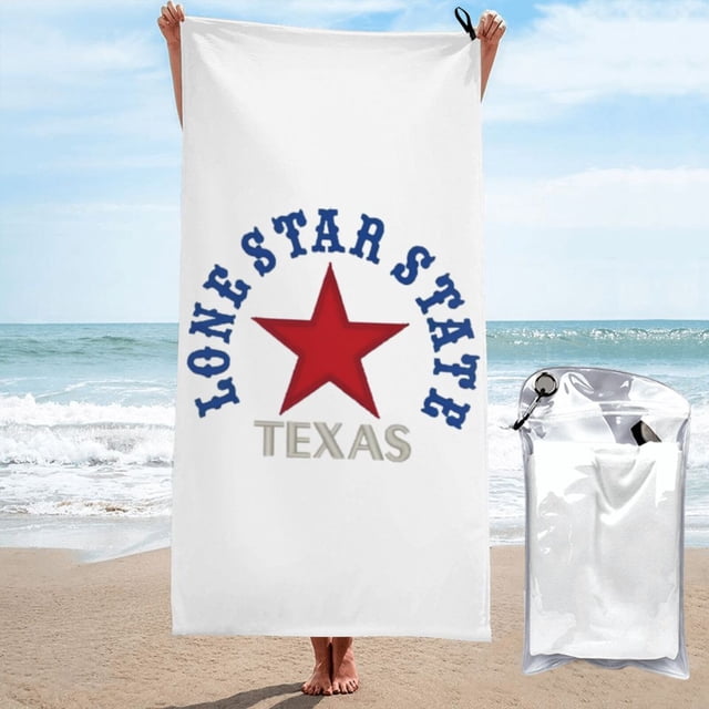 Toalla de playa de microfibra con el estado de Texas, regalo de Texas, estado estadounidense, toallas de baño, manta de playa suave para desfiles, natación, yoga, mujeres y hombres