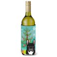 thumbnail image 1 of Botella de vino Caroline's Treasures BB1599LITERK con Árbol de Navidad y Bulldog Francés Koozie Hugger 750 ml multicolor, 1 of 1