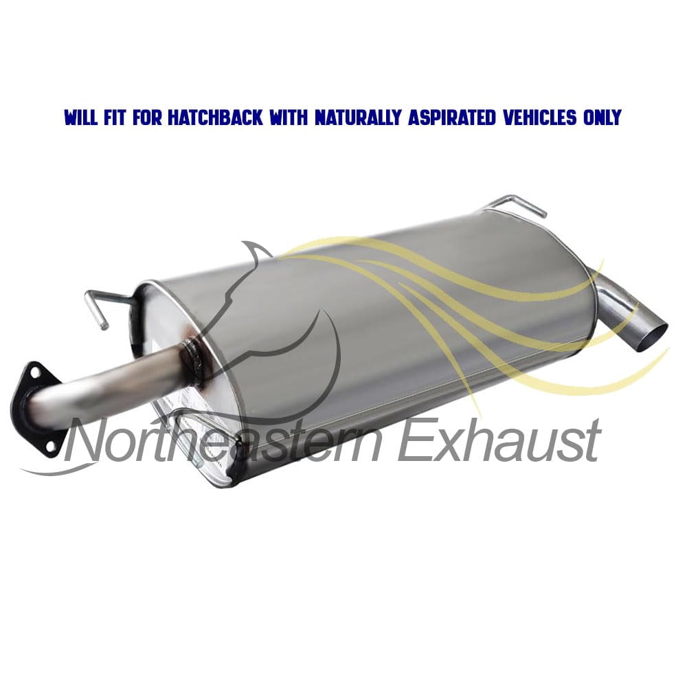 Northeastern Exhaust Stainless Steel Resonator Assembly & Muffler Fits 2008–2011 Subaru Impreza 2.5L Hatchback – Direct Fit