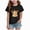 Black, variant on NOLDARES Children Girls Boys Tops Halloween Themed Cartoon Printed Short Sleeved Crew Neck T Shirt(Grey,3-4 Years)