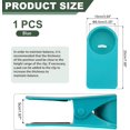 thumbnail image 2 of ABPETE Desk Cup Holder Clip, Blue ABS Metal, 8.5x7.5x4.8cm, Holds Drinks & More, 2 of 6