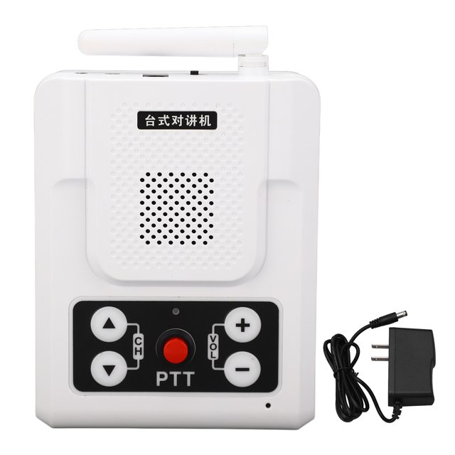 Sonido de alta claridad, fuerte penetración para uso en el hogar y la oficina, sistema de intercomunicación inalámbrico ajustable de 80 dB y 5 W con enchufe estadounidense