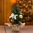 thumbnail image 6 of CASAFUN 20cm/8in Tabletop Christmas Tree, Desktop Mini Ornament Artificial Tree Holiday Decoration Xmas Craft DIY with Burlap Base Stand for Scene Decoration, 6 of 6