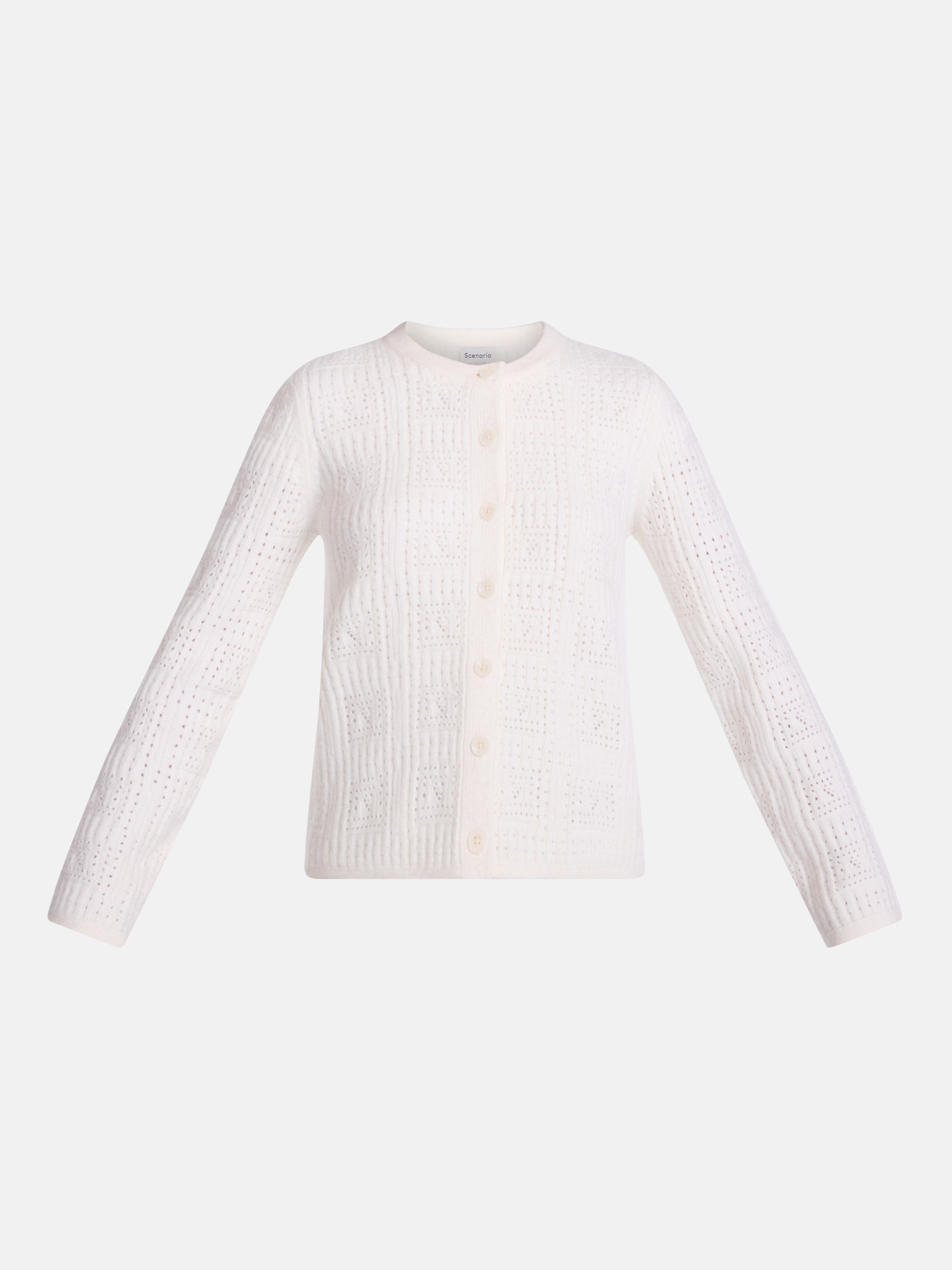 Scenario Women's Open Knit Cardigan Sweater photo 6