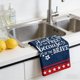thumbnail image 5 of 4th of July Kitchen Towels Patriotic Hand Towel Memorial Day Dish Cloth 15.8 x 23.6 Inch Red White Blue Stripe Star Tea Cloth Independence Day Absorbent Dishcloth for Home Bathroom Decor, 5 of 6