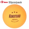 thumbnail image 1 of 50 Pcs Balles de Ping-Pong 3 Étoiles Professionnelles 40+ ABS 2.8g Balles de Tennis de Table Blanches Orange Entraînement Avancé Compétition Orange 50 Pcs, 1 of 6