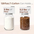 thumbnail image 4 of 1 Gallon Wide Mouth Mason Jars 2  128 Oz Glass With Lids Flour Sugar Storage Containers Large For Pickles Fermented Food Sourdough Starter, 4 of 8