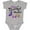 AC-Heather Grey, variant on Inktastic Thankful and Blessed Inspirational Saying with Flowers Boys or Girls Baby Bodysuit