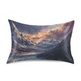 thumbnail image 7 of Yayeee Pillowcase Standard Size Set of 2 Satin Wrinkle Resistant Pillow Case, Ethereal Mountain, 7 of 7