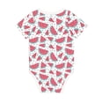 thumbnail image 2 of Daiia Watermelon Printed Unisex-Baby Short Sleeve Onesies Bodysuits Baby Climbing Clothes Soft and Comfortable Romper with Expandable Shoulder Design-2 Years, 2 of 8