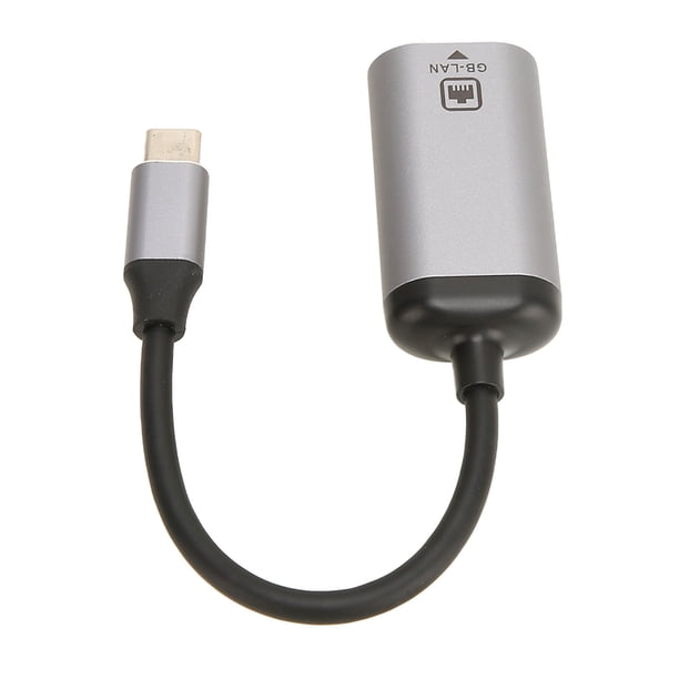 Adaptador USB C A RJ45, Adaptador USB C A Ethernet 1000Mbps Diseño Humanizado Conexión Estable De Alta Velocidad Para Computadora Portátil