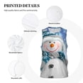 thumbnail image 3 of Naloa Christmas Snowman In The Snow Basketball Jersey Reversible Men's Mesh Athletic Sports Shirts Training Practice S-4XLLarge, 3 of 6
