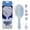 Blue, variant on CALA Bristle Bitz Charm Hair Brush, Lavender, 4 Pop & Swap Charms