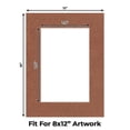 thumbnail image 2 of Football Texture Picture Frame Mat for 12x16 Frames - Fits 8x12 Photos - 50 Mats, 2 of 7