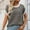 Gray, variant on Sevevn Women's Striped Short Sleeve Sweater Hollow Out Oversized Pullover Jumpers Tops