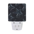 thumbnail image 2 of Transparent Glass Stars LED Night Light with Smart Sensor Plug Into Wall Dusk to Dawn 2 packs, 2 of 7