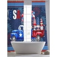 thumbnail image 5 of Red Blue 4th of July Sheer Curtains 84 Inch Length 2 Panels for Living Room, Independence Day Stars Gnomes Voile Kitchen Curtain Set, Luxury Privacy Drapes Window Treatment for Bedroom, 5 of 7