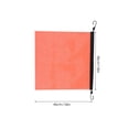thumbnail image 2 of WASHWEPE 5Ud Durable PVC Orange Safety Flag Ideal for Construction and Industrial Transport, 2 of 6