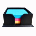 thumbnail image 1 of Soporte para notas Dacasso A1075 de piel negra, 8 x 8 cm, 1 of 6