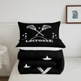 thumbnail image 5 of Erosebridal Sport Lacrosse Comforter Sets Queen Size,Ball Game Bedding Queen Comforter Set,Room Decorative,Ultra Soft,3 Pieces, 5 of 7