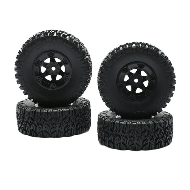 Juego De Neumáticos Delanteros Y Traseros De Goma Para Coche RC WLTOYS 144001 Escala 1/14