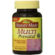 Nature Made Multi Prenatal Vitamin Tablets 90 ea (Pack of 6)