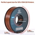 thumbnail image 3 of Geeetech ABS 3D Printer Filament 1.75mm ABS Filament 10KG Spool Brown, 3 of 8