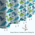thumbnail image 6 of LightBlue Cartoon Dinosaurs Trees Stars Pattern Shower Curtain 72"x84" ,Bathroom Decorative Shower Curtains Set with 12 Hooks,Modern Waterproof Washable Shower Curtain, 6 of 6