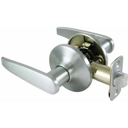 Chrome Lever Lockset - Ultra 44470 Dull Chrome Lever Handle Hallway and Closet Passage Lockset