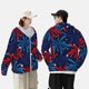 thumbnail image 4 of Fotbe Red White Blue Fireworks Chaqueta con Protección Solar UPF 50+ para Hombre y Mujer, Camisa con Capucha y Bolsillos-Large, 4 of 7