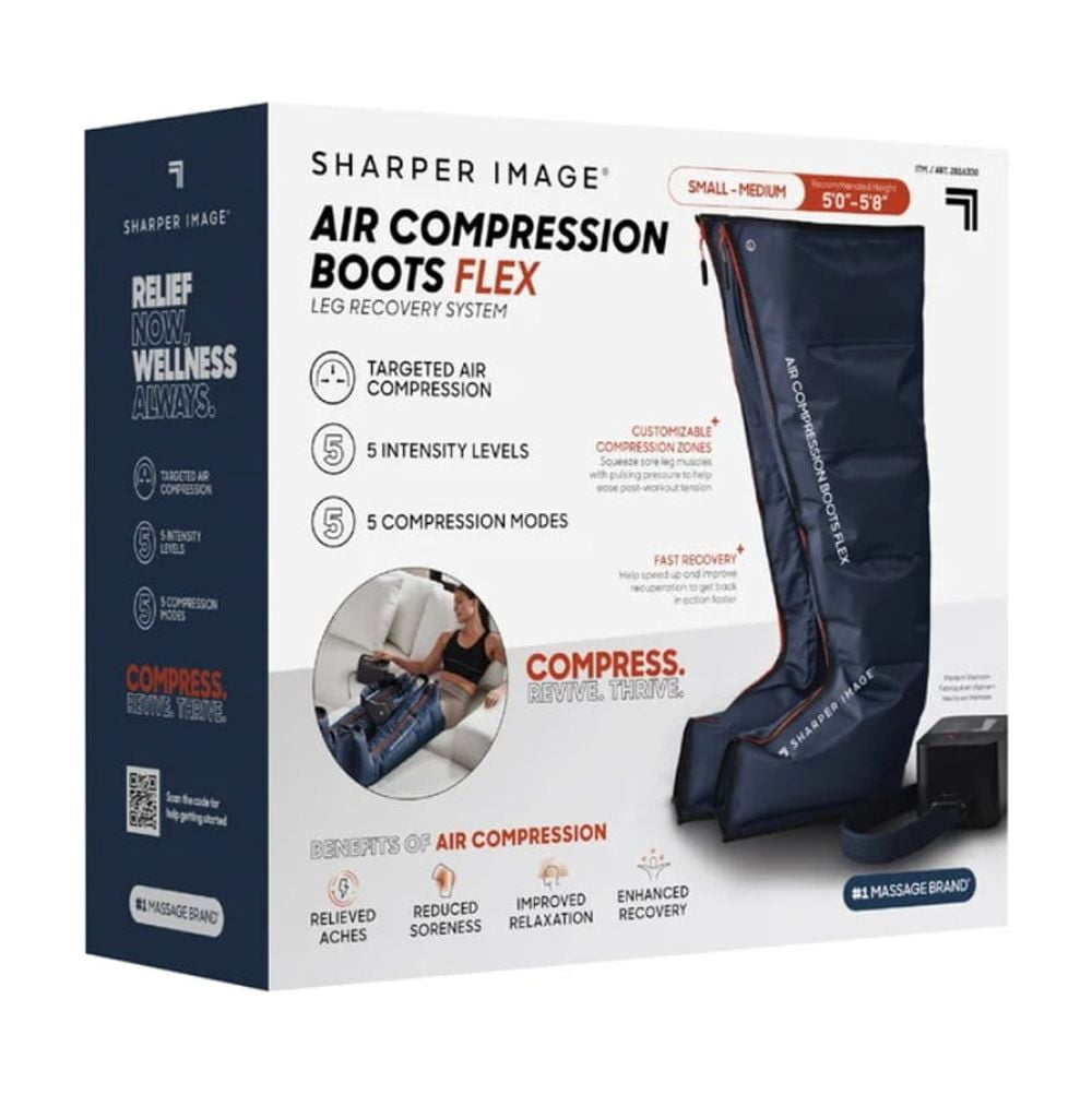 Sharper Image Air Compression Boots Flex Leg Recovery System