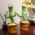 thumbnail image 3 of Cactus bailarín, juguete de cactus parlante, juguete que imita el cactus bailarín que repite lo que dices, juguete electrónico de cactus que canta y baila XFH, 3 of 5