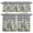 Black, variant on 3 Piece Kitchen Curtains and Valances Set Spring Floral Cafe Curtains 24 Inch Length Daisy Summer Botanical Wildflower Black Plaid Valance & Tier Curtain for Living Room Bedroom 54"x18"+27"x24"*2