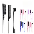 thumbnail image 2 of 3pcs/lot Double Sided Edge Control Hair Comb Hair Styling Hair Brush Accessories New Oil-Baked Brush Comb Styling Partition Comb, 2 of 6