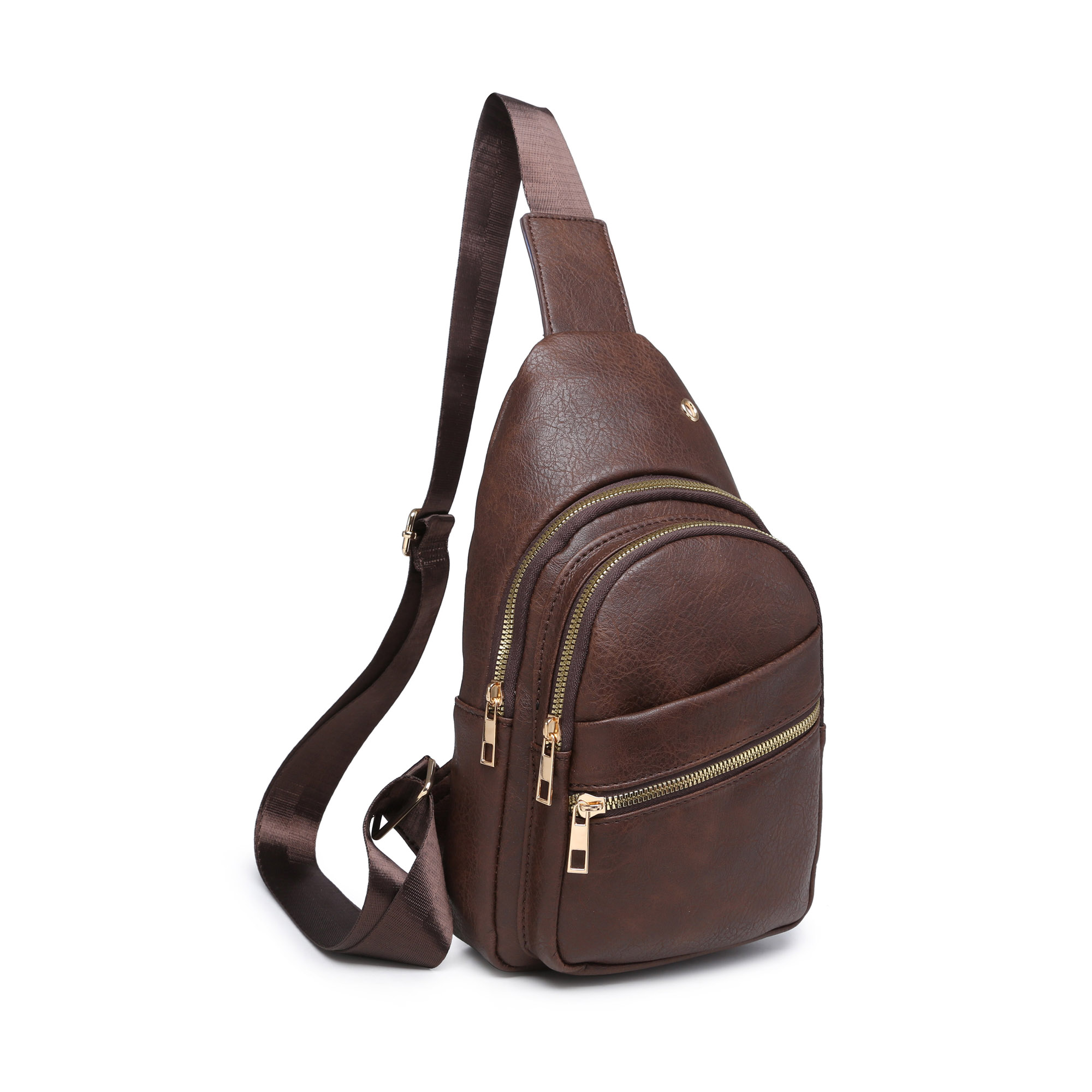 XB Sling Backpack Travel Daypack Outdoor Sport Leather Crossbody