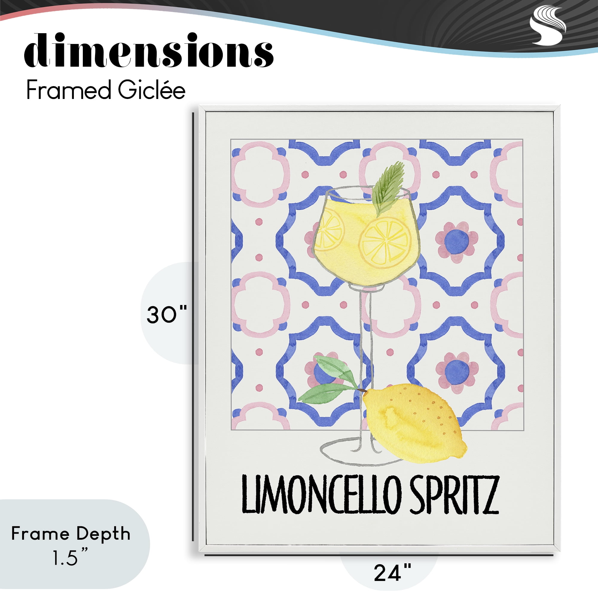 Stupell Industries Italy Spritz on My Mind White Framed Giclee Art, design by Nina Jacobs